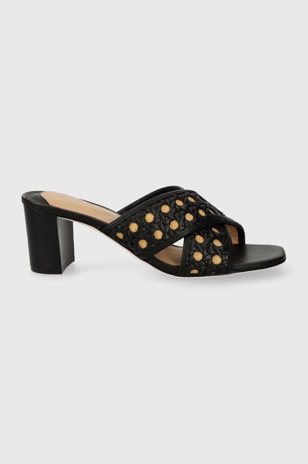 Lauren Ralph Lauren Natikače Lauren Ralph Lauren Freddi Cng za žene, boja: crna, s debelom potpeticom, 802920412001