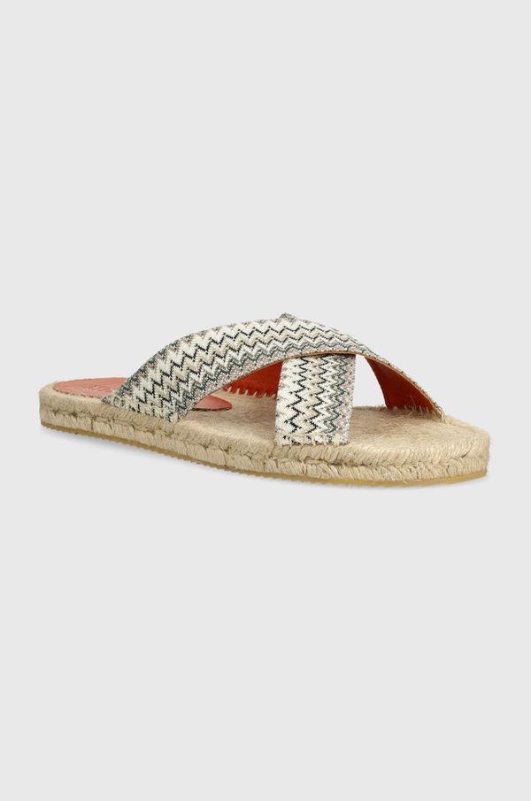 Missoni Natikače Missoni Naxos za muškarce, boja: bež, M27_003