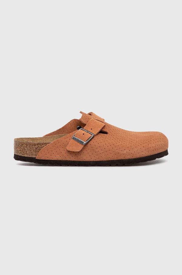 Birkenstock Natikače od brušene kože Birkenstock Boston za muškarce, boja: narančasta, 1027100