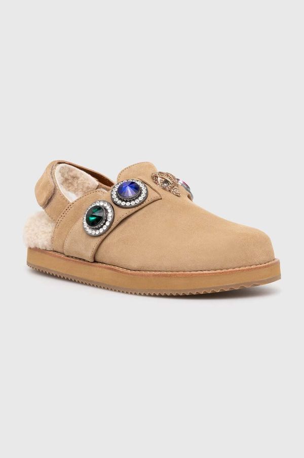 Kurt Geiger London Natikače od brušene kože Kurt Geiger London Octavia Casual Sling Mule za žene, boja: bež, 2633540209