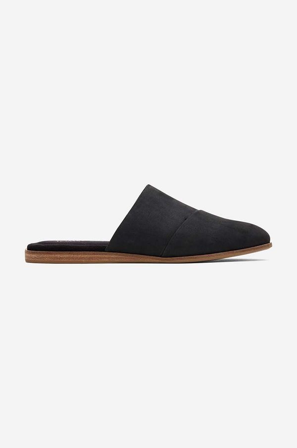 Toms Natikače od brušene kože Toms Flat 10018987 za žene, boja: crna