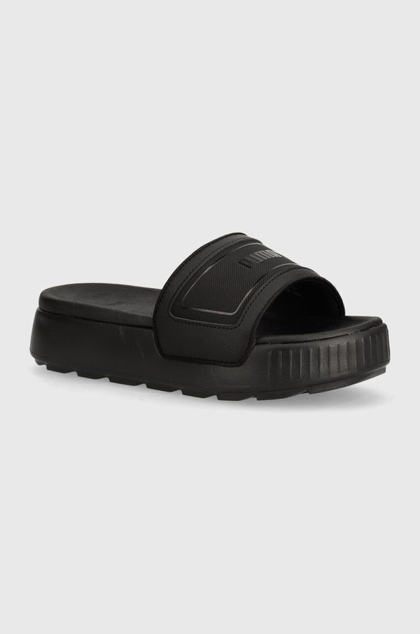 Puma Natikače Puma Karmen Slide za žene, boja: crna, s platformom, 389073