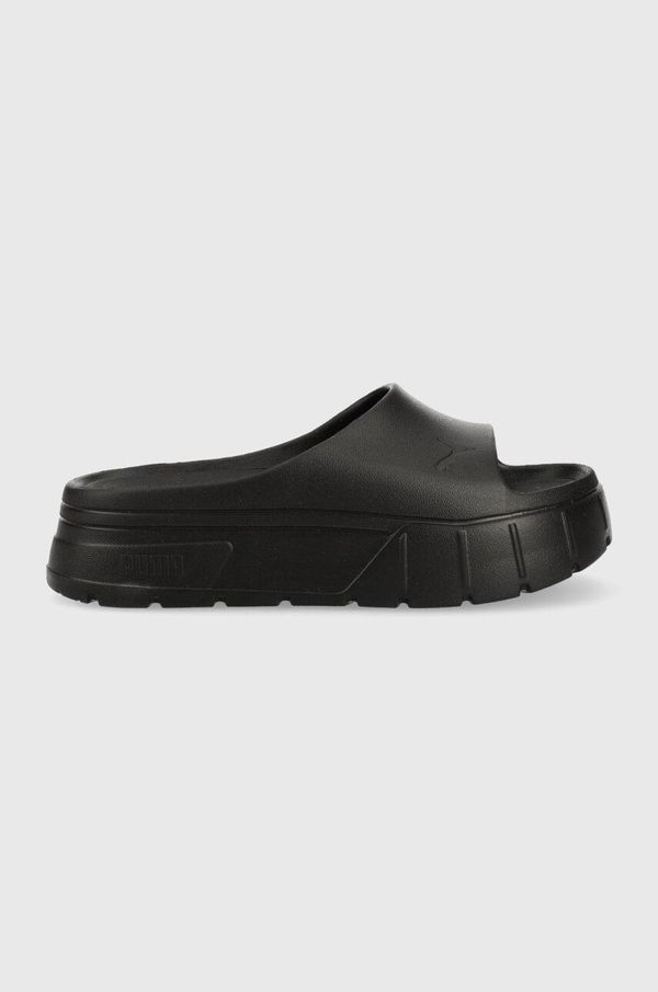 Puma Natikače Puma Mayze Stack Injex za žene, boja: crna, s platformom, 389454-02