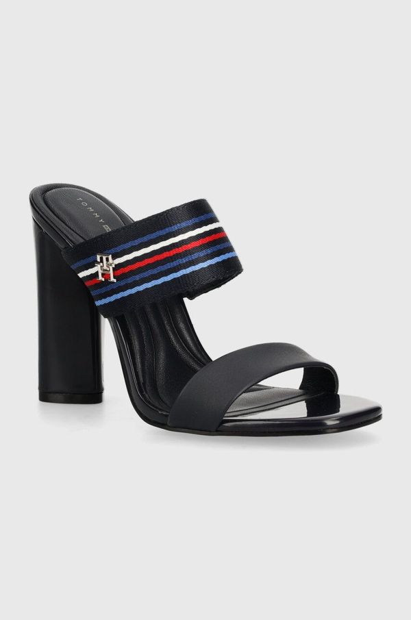Tommy Hilfiger Natikače Tommy Hilfiger za žene, boja: tamno plava, s debelom potpeticom, FW0FW07921