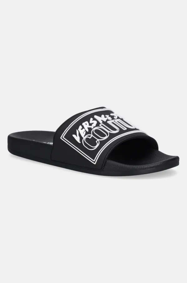 Versace Jeans Couture Natikače Versace Jeans Couture za muškarce, boja: crna, 78YA3SQ3 ZSC22 899