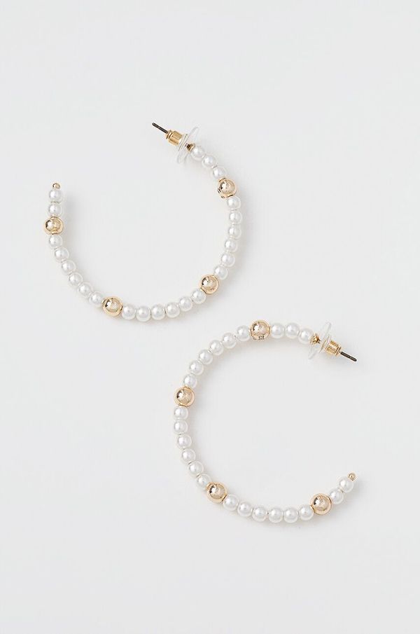 DKNY Naušnice Dkny PE 40MM PEARL HOOP 04G00569