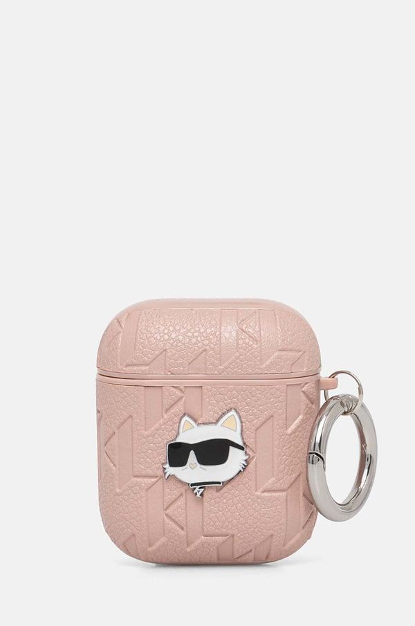 Karl Lagerfeld Navlaka za Karl Lagerfeld AirPods 1/2 boja: ružičasta, KLA2PGCHPP