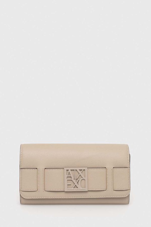 Armani Exchange Novčanik Armani Exchange za žene, boja: bež, 948572 0A874