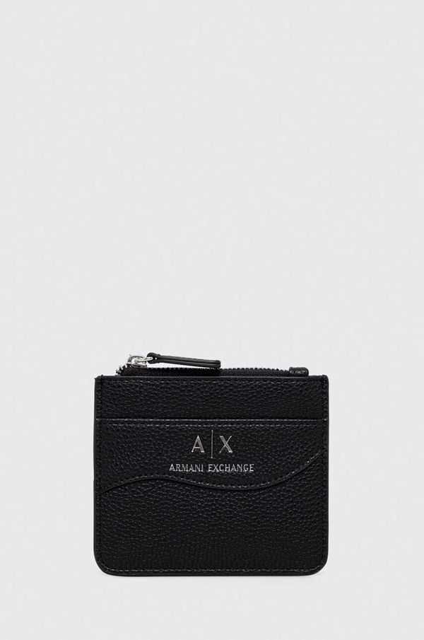 Armani Exchange Novčanik Armani Exchange za žene, boja: crna
