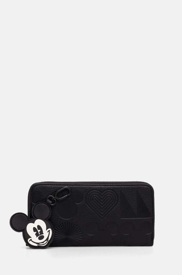 Desigual Novčanik Desigual ALL MICKEY FIONA boja: crna, 24WAYP01