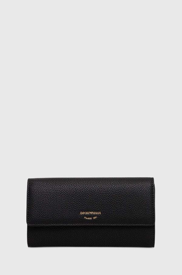 Emporio Armani Novčanik Emporio Armani za žene, boja: crna