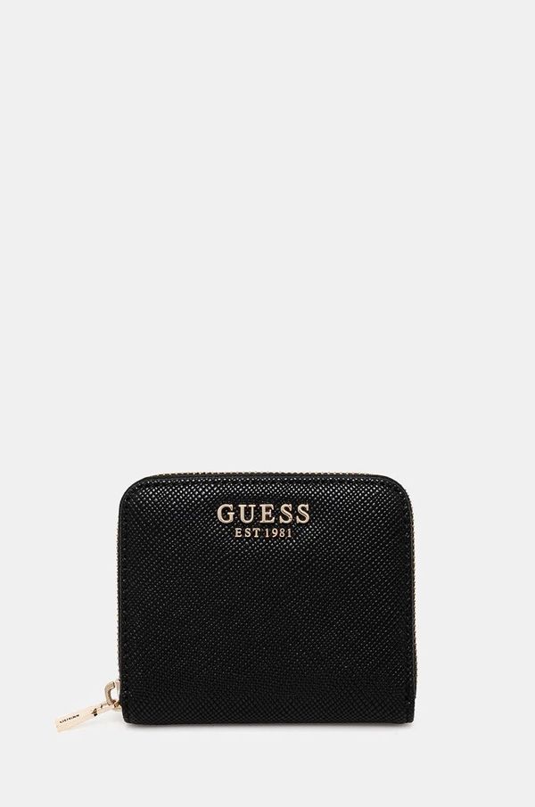 Guess Novčanik Guess LAUREL za žene, boja: crna, SWZG85 00137