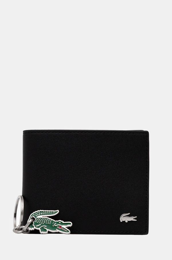 Lacoste Novčanik + privjesak Lacoste za muškarce, boja: crna, NH4860FG