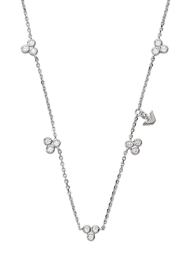 Emporio Armani Ogrlica Emporio Armani boja: srebrna