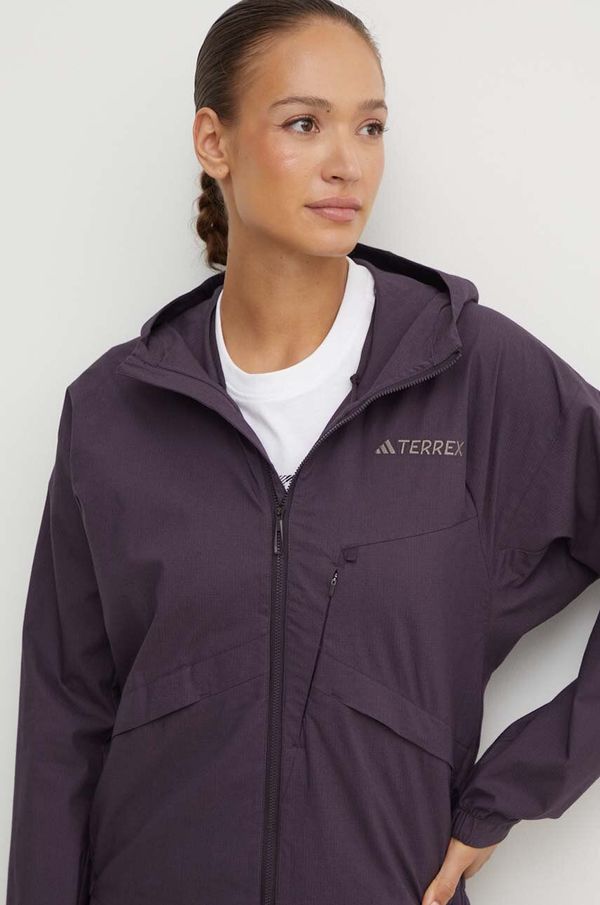 adidas TERREX Outdoor jakna adidas TERREX Xperior boja: ljubičasta, IW3820