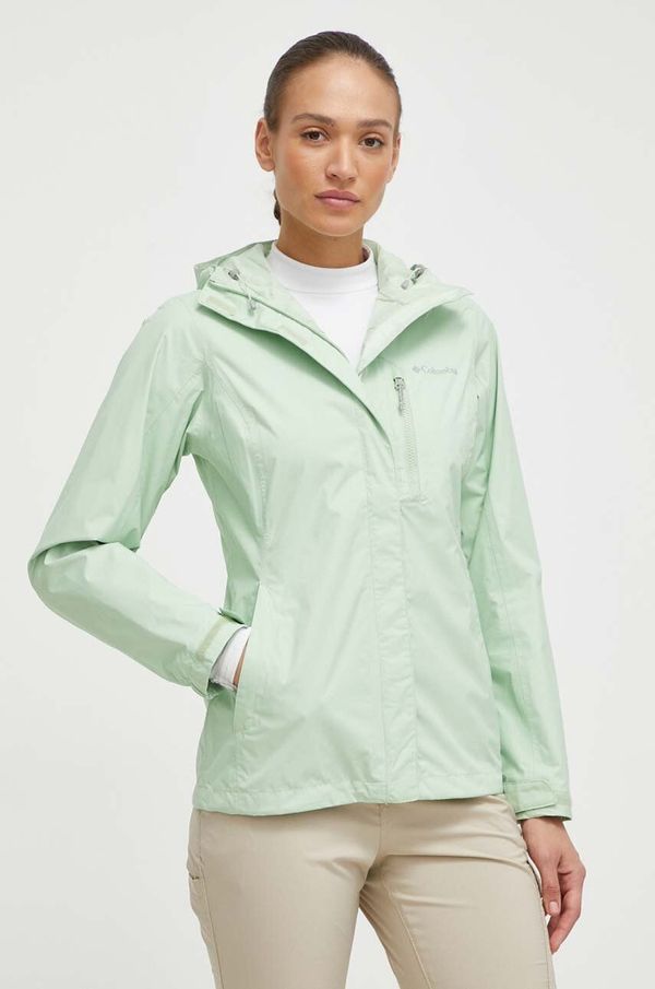 Columbia Outdoor jakna Columbia Pouring Adventure II boja: zelena, za prijelazno razdoblje 1760071
