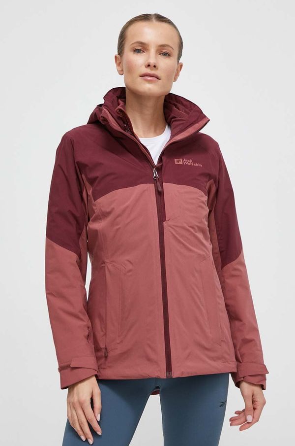Jack Wolfskin Outdoor jakna Jack Wolfskin Feldberg 3in1 boja: ružičasta