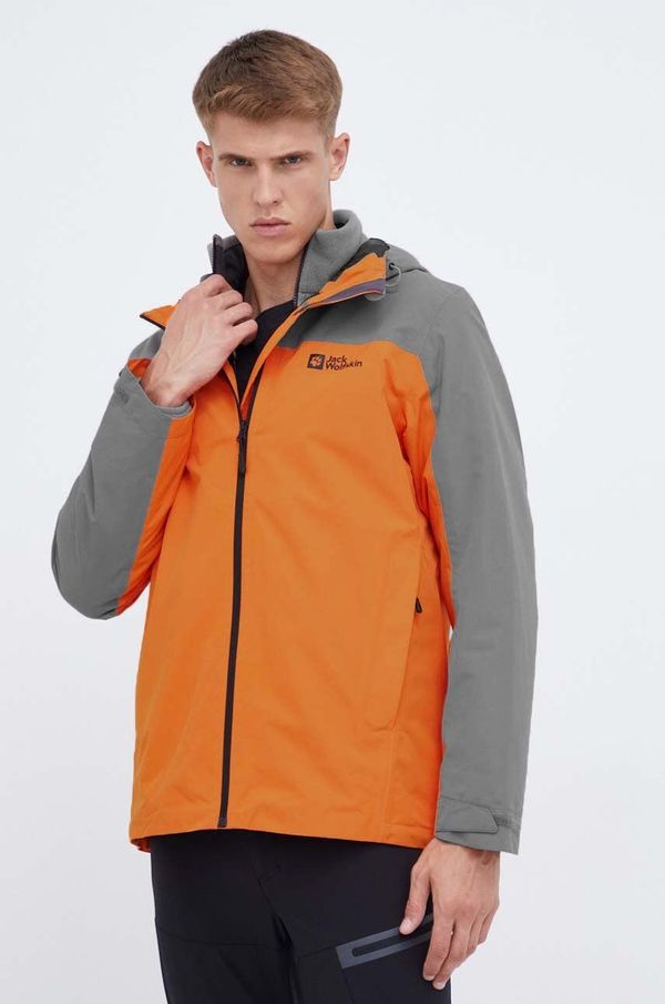 Jack Wolfskin Outdoor jakna Jack Wolfskin Taubenberg 3in1 boja: narančasta