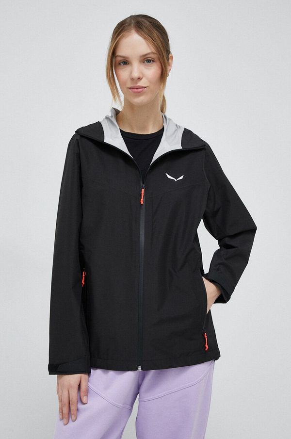 Salewa Outdoor jakna Salewa Puez Aqua 4 PTX boja: crna, za prijelazno razdoblje