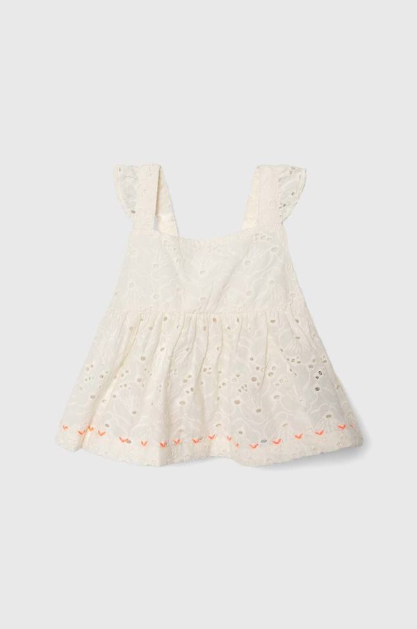 Zippy Pamučna bluza za bebe zippy boja: bež, bez uzorka