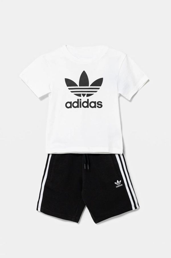 adidas Originals Pamučna dječja trenirka adidas Originals boja: bijela, JE1613