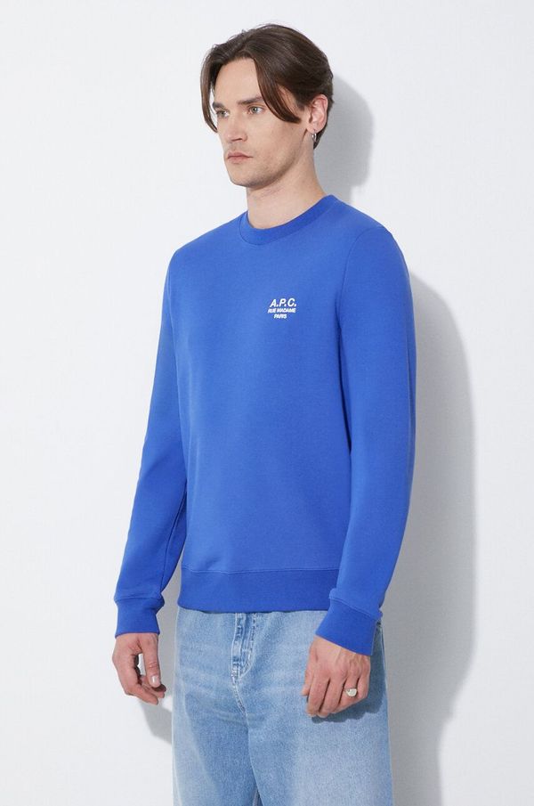 A.P.C. Pamučna dukserica A.P.C. sweat rider za muškarce, bez uzorka, COEZD-H27699
