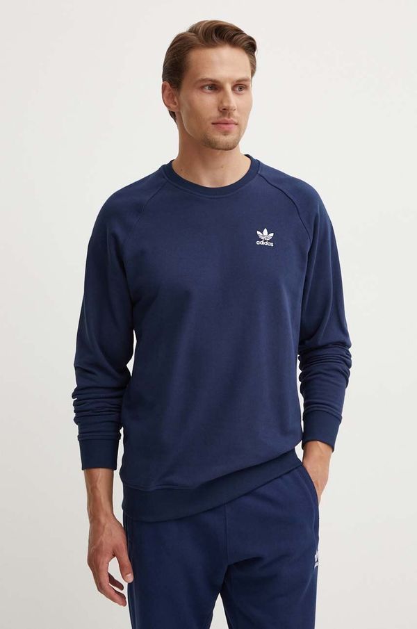 adidas Originals Pamučna dukserica adidas Originals za muškarce, boja: tamno plava, bez uzorka, IX7678