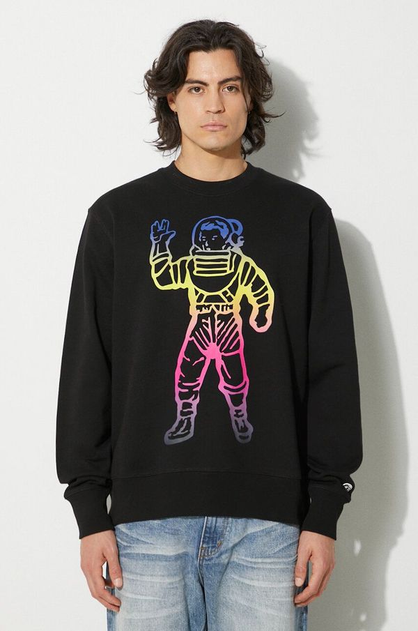 Billionaire Boys Club Pamučna dukserica Billionaire Boys Club Standing Astro Crewneck za muškarce, boja: crna, s tiskom, B24228