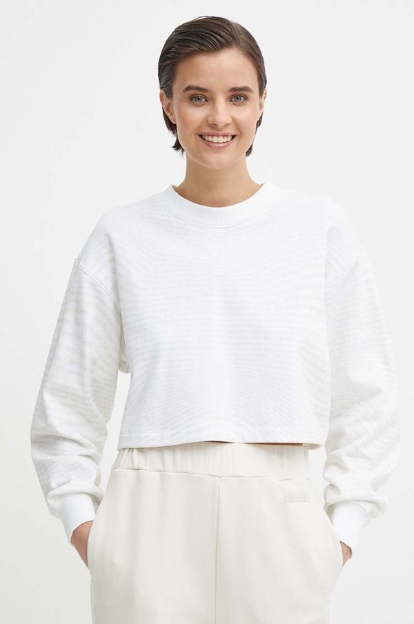 Calvin Klein Jeans Pamučna dukserica Calvin Klein Jeans za žene, boja: bijela, s uzorkom, J20J223072