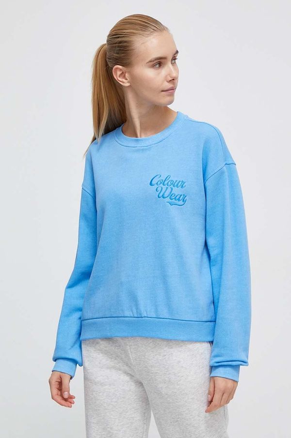 Colourwear Pamučna dukserica Colourwear za žene, bez uzorka