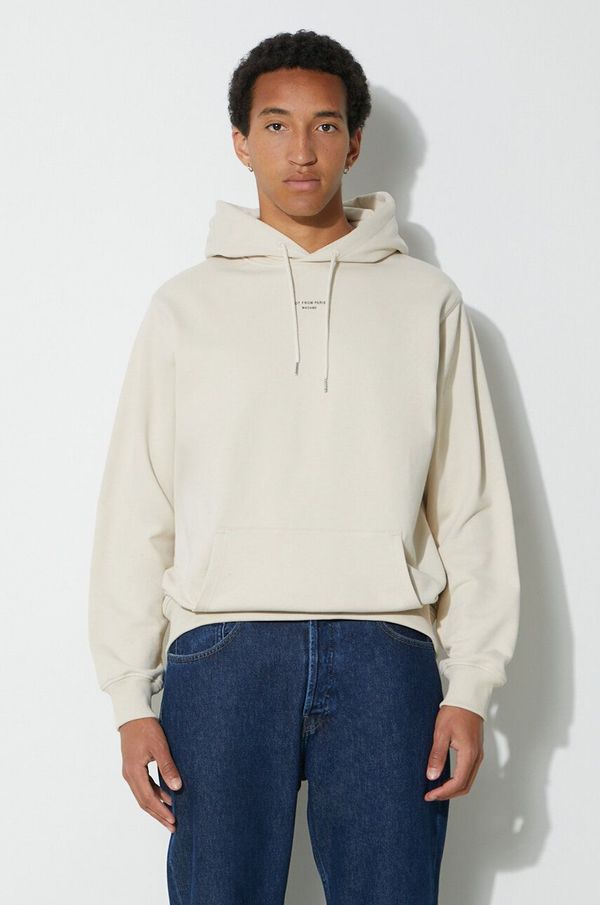 Drôle de Monsieur Pamučna dukserica Drôle de Monsieur Le Hoodie Slogan a Poche Classique za muškarce, boja: bež, s kapuljačom, bez uzorka, PERM-HO161-CO127-MT