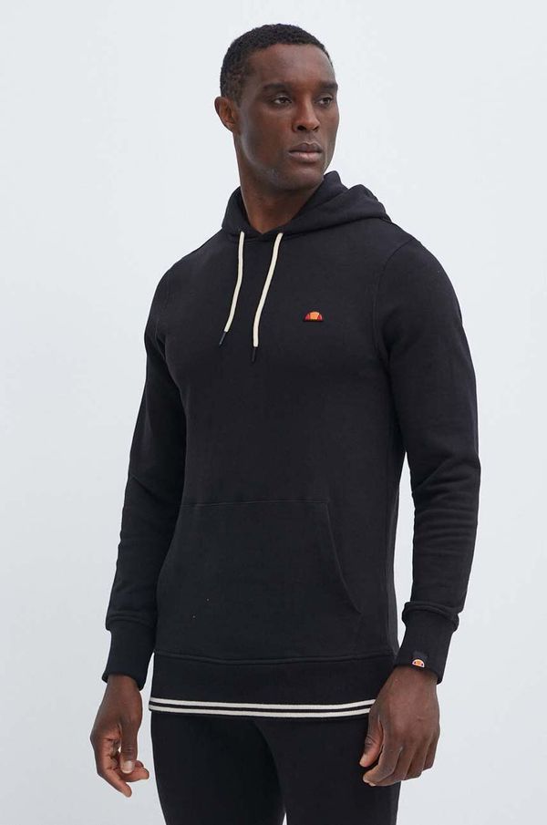 Ellesse Pamučna dukserica Ellesse Koda OH Hoody za muškarce, boja: crna, s kapuljačom, bez uzorka, SHR16446