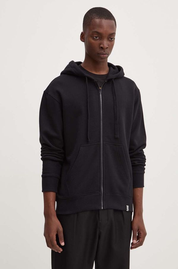 G-Star Raw Pamučna dukserica G-Star Raw za muškarce, boja: crna, s kapuljačom, bez uzorka, D25528-D395