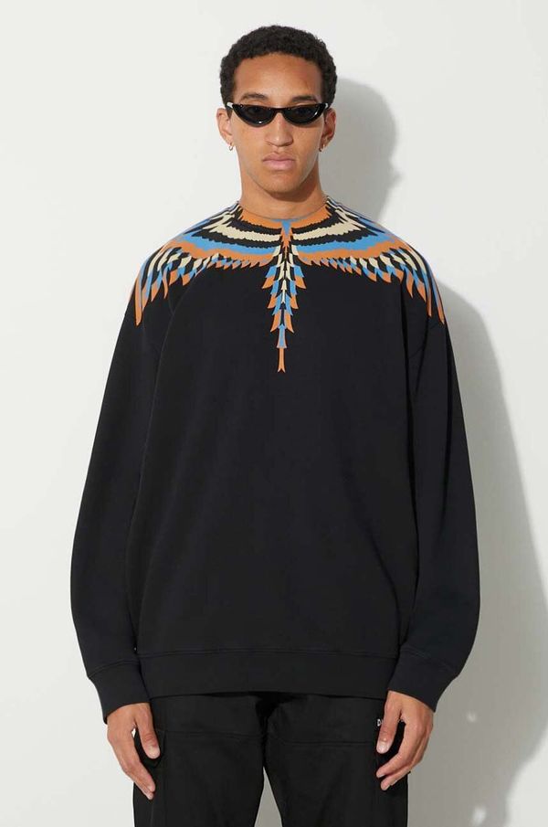 Marcelo Burlon Pamučna dukserica Marcelo Burlon Optical Wings za muškarce, boja: crna, s tiskom