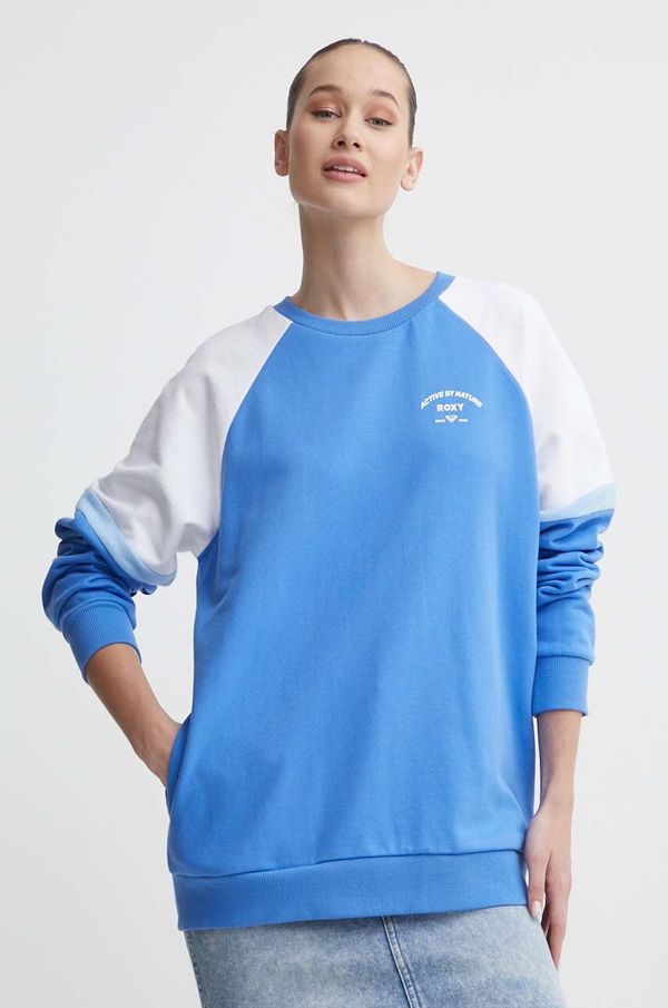 Roxy Pamučna dukserica Roxy Essential Energy za žene, s uzorkom, ERJFT04792