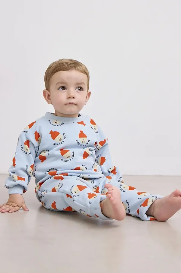 Bobo Choses Pamučna dukserica za bebe Bobo Choses Morning Egg s uzorkom, 125AB030