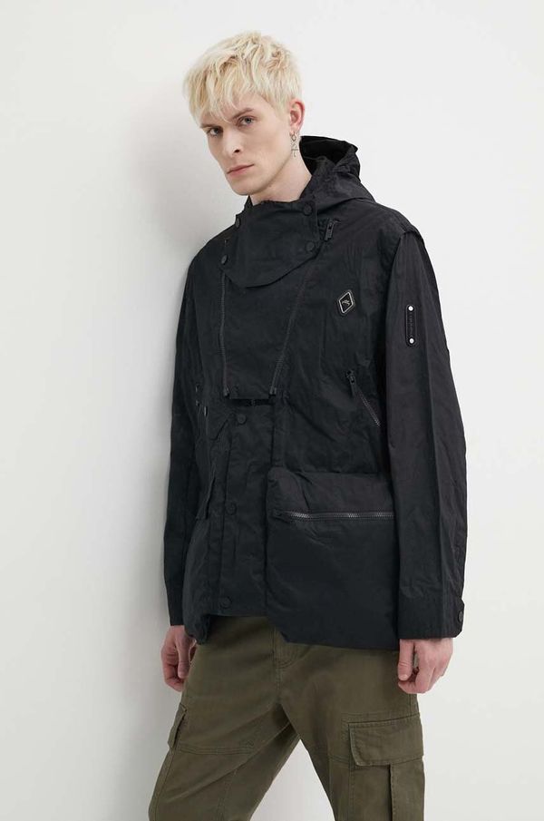 A-COLD-WALL* Pamučna jakna A-COLD-WALL* Cargo Storm Jacket boja: crna, za prijelazno razdoblje, ACWMO254