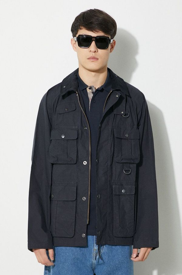 Barbour Pamučna jakna Barbour Modified Transport Casual boja: tamno plava, za prijelazno razdoblje, MCA0966