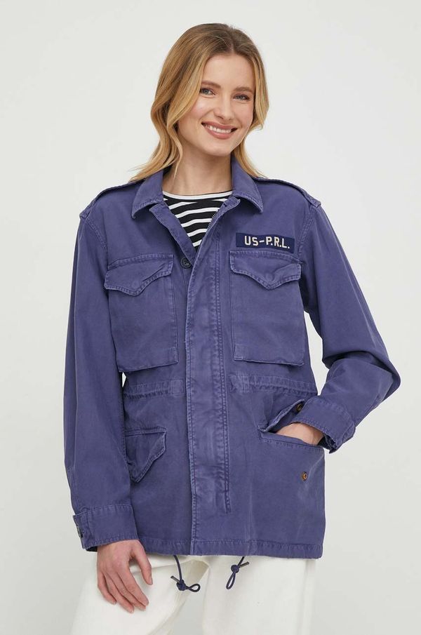 Polo Ralph Lauren Pamučna jakna Polo Ralph Lauren boja: tamno plava, za prijelazno razdoblje