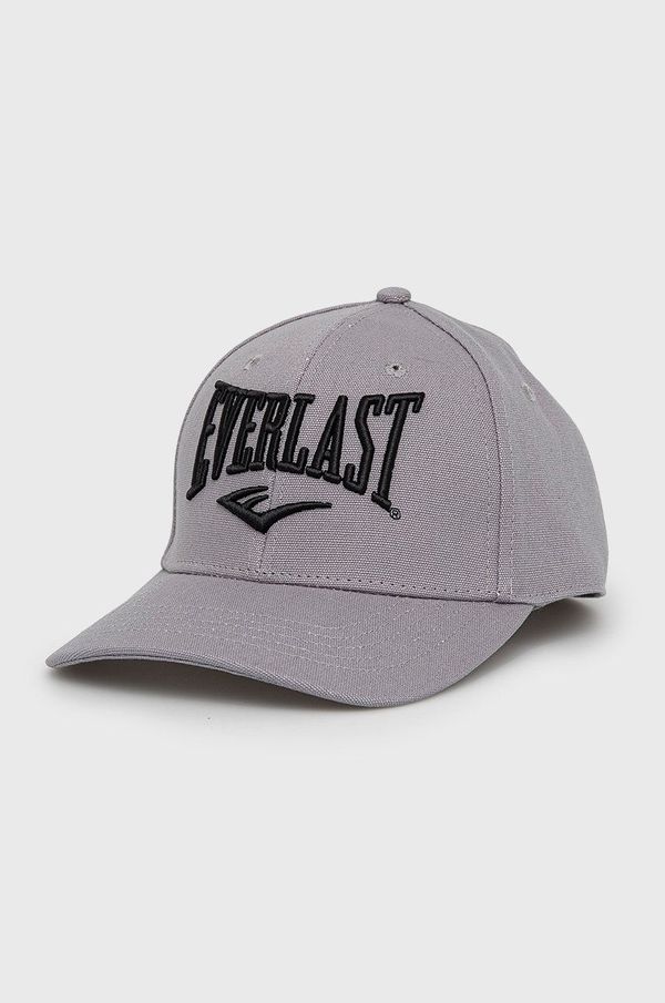 Everlast Pamučna kapa Everlast boja: siva, s aplikacijom