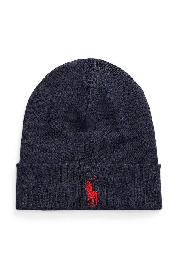 Polo Ralph Lauren Pamučna kapa Polo Ralph Lauren boja: tamno plava, pamučna, 710886138
