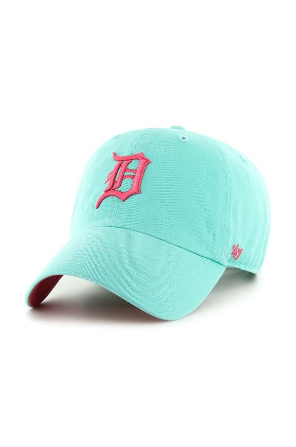 47brand Pamučna kapa sa šiltom 47brand MLB Detroit Tigers boja: tirkizna, s aplikacijom