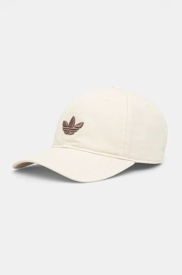 adidas Originals Pamučna kapa sa šiltom adidas Originals BASEBALL AC boja: bež, s aplikacijom, JC6037
