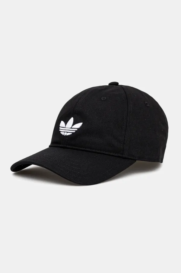 adidas Originals Pamučna kapa sa šiltom adidas Originals BASEBALL AC boja: crna, s aplikacijom, JC6023