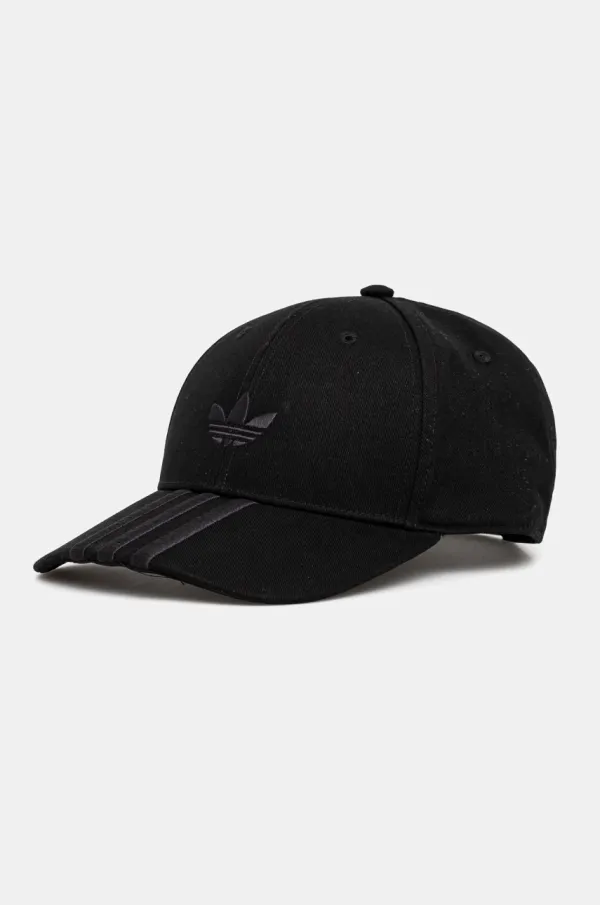 adidas Originals Pamučna kapa sa šiltom adidas Originals BASEBALL boja: crna, s aplikacijom, JN5831