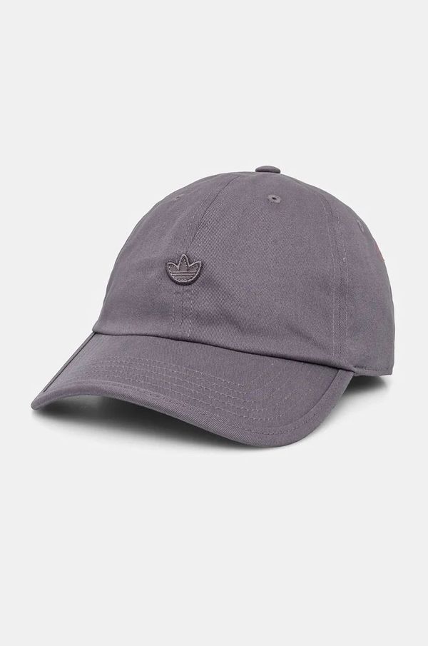 adidas Originals Pamučna kapa sa šiltom adidas Originals boja: ljubičasta, bez uzorka, IX7333