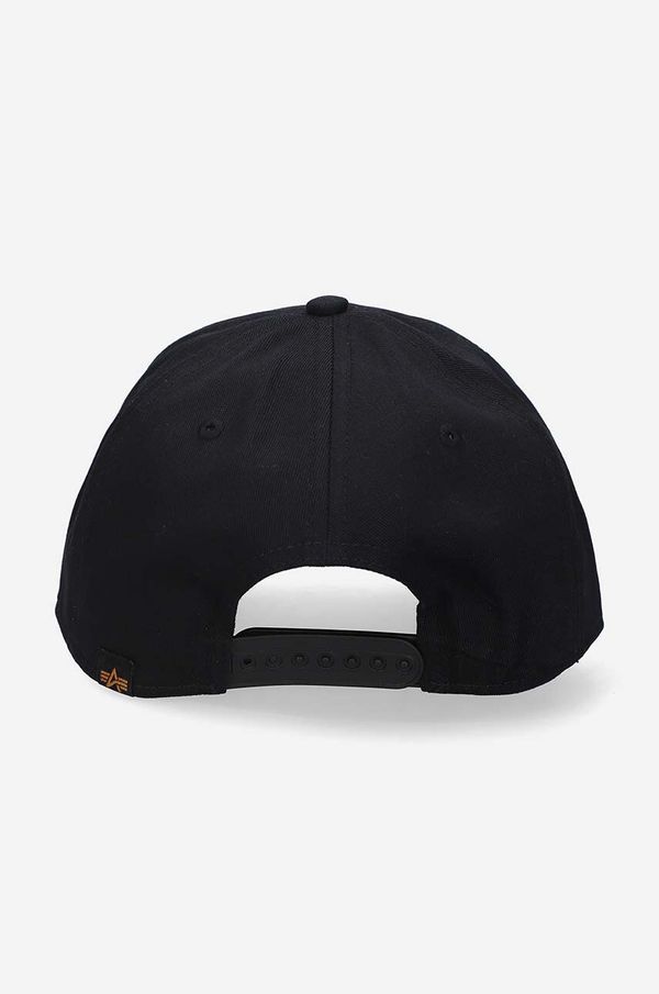 Alpha Industries Pamučna kapa sa šiltom Alpha Industries boja: crna, s tiskom, 126912.682-black