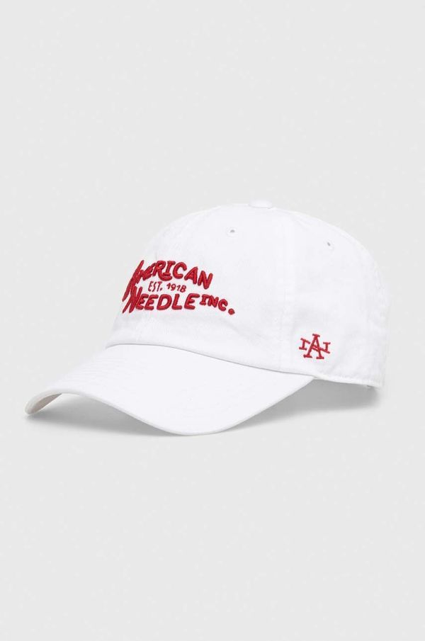American Needle Pamučna kapa sa šiltom American Needle Ballpark boja: bijela, s aplikacijom