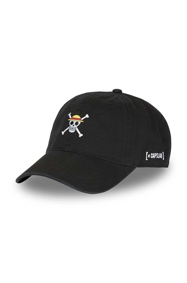 Capslab Pamučna kapa sa šiltom Capslab x One Piece boja: crna, s aplikacijom, CL/OP3/1/CD/SKU
