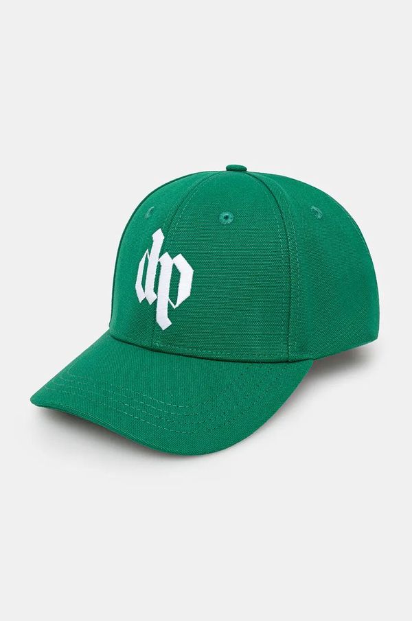 DARKPARK Pamučna kapa sa šiltom DARKPARK Logo Embroidered boja: zelena, s aplikacijom, UHT01.AFA02.6001